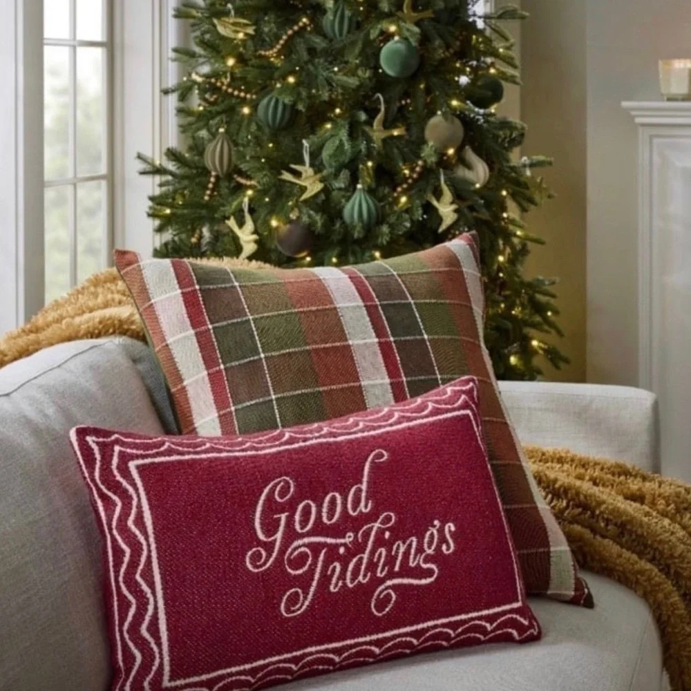 Oversized Woven Grid Square Pillow Cover Only - Threshold Studio McGee